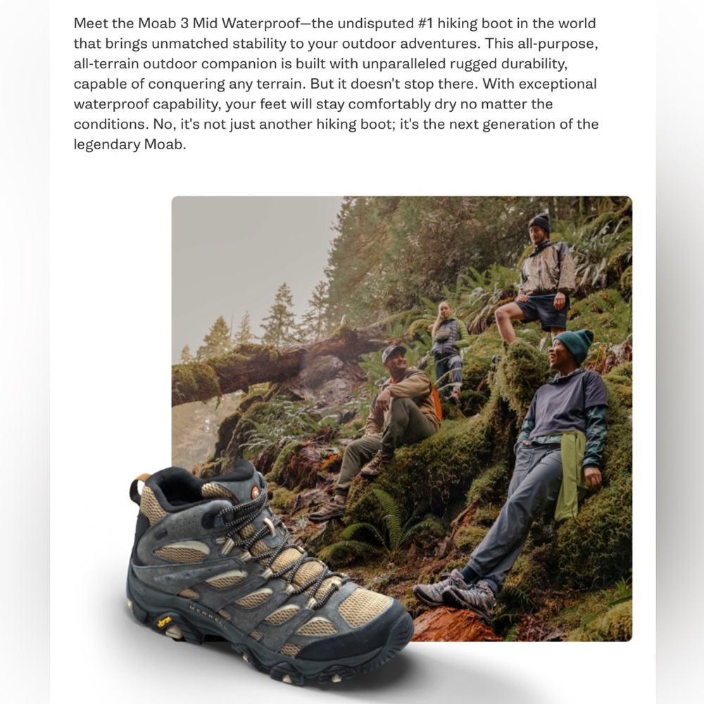 Women Merrell Moab 3 Bungee🥾🏔️🌲 - Picture 3 of 12